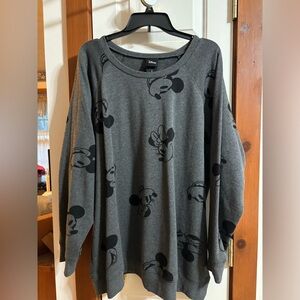 Disney Gray Mickey Mouse Sweatshirt